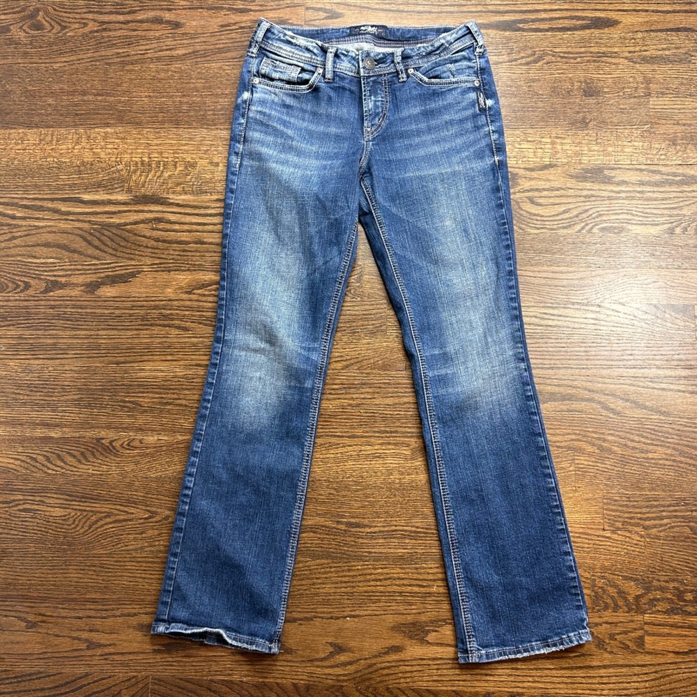Silver Jeans Co Suki Slim Bootcut Jeans 28x31 Blue Medium Wash Denim Western